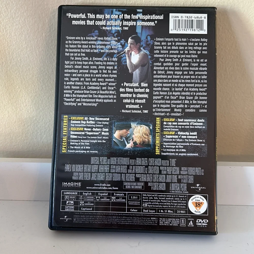4/$20    8 MILE dvd - Picture 3 of 4